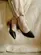 Scarpin Paris Couro Preto
