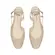 Scarpin Sofia Couro Off White - Biqueira Croco