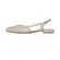 Scarpin Sofia Couro Off White - Biqueira Croco