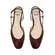 Scarpin Sofia Couro Malbec - Biqueira Croco