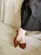 Scarpin Paris Couro Cognac