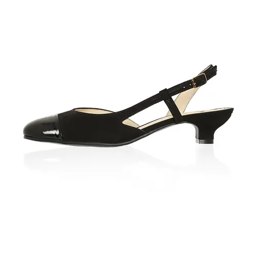 Scarpin Olivia Couro Nobuck Preto