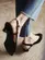 Scarpin Olivia Couro Nobuck Preto