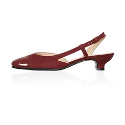 Scarpin Olivia Couro Nobuck Merlot