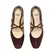 Scarpin Lola Couro Bordô Antigo