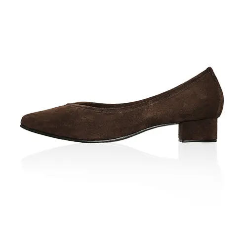 Scarpin Celine Couro Camurça Cacau