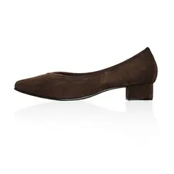 Scarpin Celine Couro Camurça Cacau