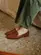 Mocassim Anne Tressê Couro Conhaque