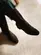 Bota Ivy Cano Longo em Couro Nobuck Preto