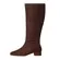 Bota Ivy Cano Longo em Couro Nobuck Café
