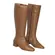 Bota Ivy Cano Longo em Couro Caramelo