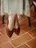 Scarpin Celine Couro Conhaque