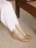 Scarpin Celine Couro Nude Bege