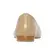 Sapatilha Alice Couro Nude Bege Biqueira Preta