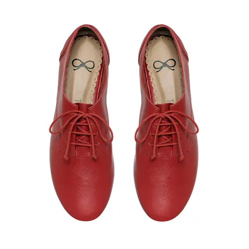 Oxford Tutu Jazz em Couro Vermelho