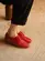 Oxford Tutu Jazz em Couro Vermelho