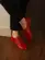 Oxford Tutu Jazz em Couro Vermelho