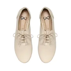 Oxford Tutu Jazz em Couro Off White