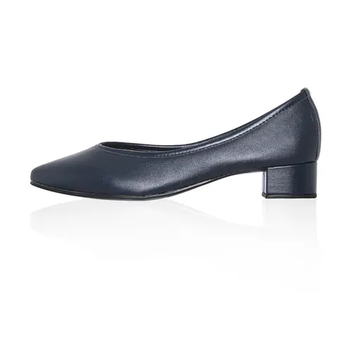 Scarpin Celine Couro Marinho