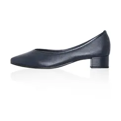 Scarpin Celine Couro Marinho