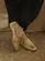 Mocassim Anne Tressê Couro Ouro Suave