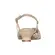 Scarpin Liv Tressê Couro Nude Bege com Ouro