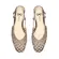 Scarpin Liv Tressê Couro Champagne