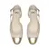 Scarpin Sofia Couro Off White - Biqueira Ouro