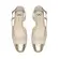 Scarpin Olivia Couro Off White - Biqueira Ouro