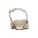 Scarpin Olivia Couro Off White - Biqueira Ouro