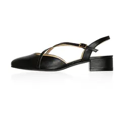 Scarpin Martina Couro Preto