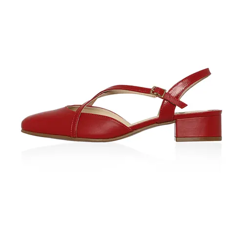 Scarpin Martina Couro Vermelho