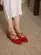 Scarpin Martina Couro Vermelho
