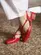 Scarpin Martina Couro Vermelho