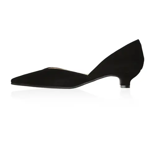 Scarpin Juliana Couro Nobuck Preto