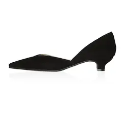 Scarpin Juliana Couro Nobuck Preto